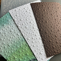 Plaque de gabarit de relief en PP texturé 3D pour loisirs créatifs DIY, fabriquée en Chine, matériaux pour carnet de notes, lot 37