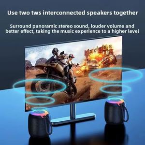 Outdoor Mini Waterproof Portable Cornetas Blue Tooth Wireless <b>Speaker</b> <b>With</b> <b>Light</b> - Product Image 4