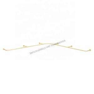 儿童商店定制节省空间精品金色衣架不锈钢壁挂式服装架服装店 - Product Image 3