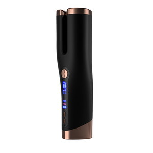 Or Noir Rechargeable Automatique Cheveux Bigoudi Électrique Spirale Ondulée <span class=keywords><strong>Boucles</strong></span> Rouleaux Chauds Sans Fil Auto Rotation Fer Ménage - Product Image 1
