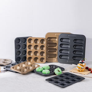 Molde para hornear, molde para mini pasteles redondos de 12 cavidades, molde para cantinflas, molde para shortcakes, molde para galletas individuales - Product Image 3