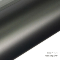 Film de protection de voiture gris AMG mat haut de gamme, tendance minimaliste, surface lisse pour un nettoyage et un entretien faciles