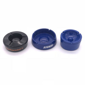 Accessoire pour cigarettes, design personnalisé, logo personnalisé, cendrier rond en mélamine moderne de 10 cm, passe au lave-vaisselle, cadeau promotionnel - Product Image 1