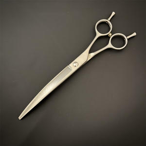 Tijeras Curvas para Peluquería Canina de 7.5 Pulgadas, Acero Inoxidable, Acabado Mate, Forma de Arco, Doble Punta - Product Image 5