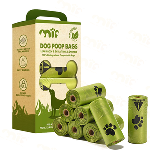 Hot Selling Customizable Portable Eco Friendly Fully <b>Compostable</b> Adequate <b>Small</b> Animals Dog Poop Bags - Product Image 2