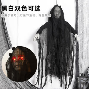 Casa embrujada guión matar Parque de Atracciones Horror accesorios eléctricos <span class=keywords><strong>ojos</strong></span> brillantes decoración de Halloween fantasma novia fantasma colgante - Product Image 5