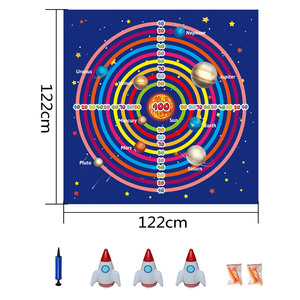 Tapis de jeu de tir à la cible en forme de fusée gonflable EVA pour enfants, jeu en plein air, 5-7 ans, unisexe, ensemble de jouets fantastiques et science-fiction - Product Image 2