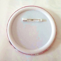 Badge rond personnalisé en fer blanc à thème Fleur et Ange avec épingle de sûreté - Bouton à pression pour cadeau promotionnel du Nouvel An chinois