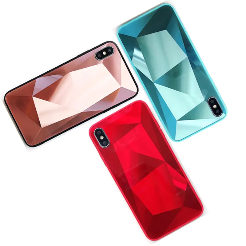 For iPhone X 256GB Case 3D DiamondためSamsung Note 10 Pro S7 Unique Cover For iPhone 12 Pro Max Luxury Phone Case