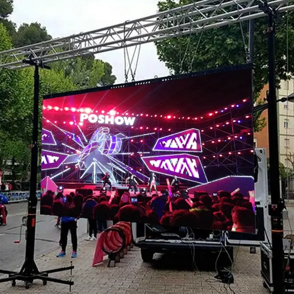 P3P4P5 Outdoor LED Screen Wall Mount Programmable Waterproof LED Display Price P10 Front Serve Advertising Concert LED Panel