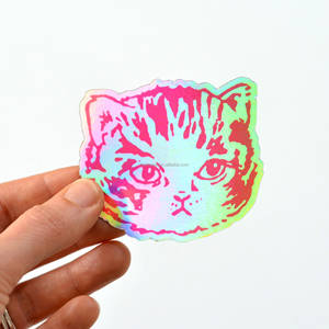 Etiqueta Holográfica de Alta Calidad, Etiqueta Adhesiva Láser 3D Personalizada <span class=keywords><strong>para</strong></span> Cosméticos, Bebidas, Compras, Etiqueta con Logotipo Holográfico - Product Image 4