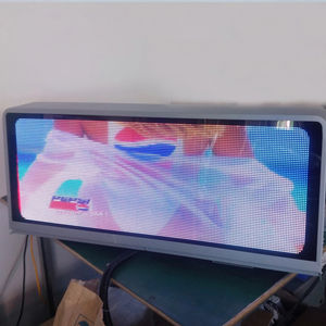 תצוגת LED חיצונית עמידה למים בצבע מלא, התקנה קלה, מסך פרסום על גג מונית לקידום מסחרי - Product Image 4