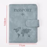 Dompet Paspor Anti Maling Vintage PU Fashion Grosir, Perlindungan RFID, Tahan Air, Keamanan, Kancing Magnetik, Dompet Perjalanan
