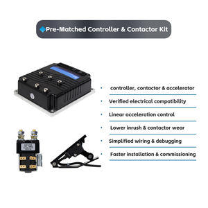 Kit de Controlador de Montacargas Eléctrico para Reemplazo del Sistema de Accionamiento de Montacargas con Controlador de Motor de CC, Conjunto de Contactor y Acelerador - Product Image 2