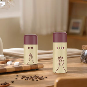 2024 New Cute 3d Printed Cup Straw Vacuum Style 600ml Insulated Water <b>Bottle</b> With Straw - Product Image 6