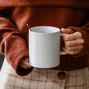 Tasse à café en porcelaine, en céramique mate, extérieur, marque de café, grande capacité 16oz/500ml, Logo imprimé personnalisé, Style court, pour boissons - Product Image 3