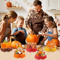 Décorations de fête d'automne, centres de table en nid d'abeille, décorations de table d'automne, centres de table pour Thanksgiving, festival d'automne