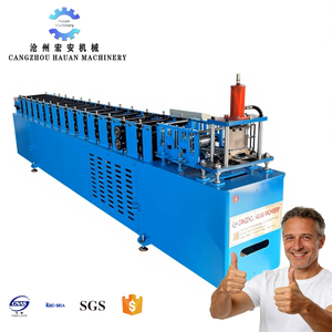Machine de formage de portes roulantes en acier inoxydable à économie d'énergie avec moteur et roulement à commande PLC - Product Image 1