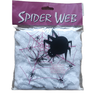 Telarañas Espeluznantes de Halloween - Decoración Moderna de Telaraña Elástica Blanca para Casa Embrujada, Bar, Habitación, Decoración del Hogar, ZF Global Export - Product Image 1