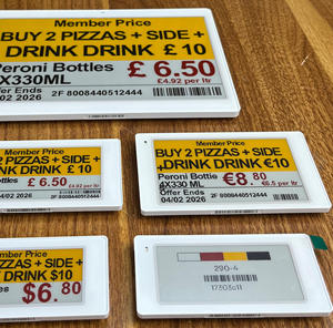 หน้าจอแสดงผล LCD อิเล็กทรอนิกส์ ป้ายดิจิทัลซูเปอร์มาร์เก็ต ป้ายราคาอิเล็กทรอนิกส์ ป้ายโฆษณา แถบแสดงราคาแบบยืดติดชั้นวางสินค้า - Product Image 1