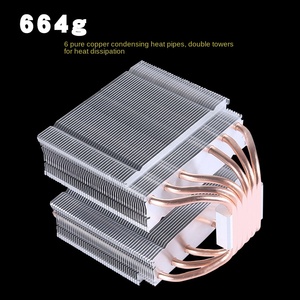 Büyük ikiz kuleleri 6 bakır tüp <span class=keywords><strong>CPU</strong></span> radyatör AMD masaüstü bilgisayar için 12th nesil 1700 Pin <span class=keywords><strong>I7</strong></span> <span class=keywords><strong>CPU</strong></span> Fan 2011 X79 bilgisayar kasası - Product Image 2