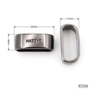 Thiết Kế Mới Kim Loại Phần Cứng Vòng Thủ Môn Khắc Gunmetal 20Mm Vành Đai Thủ Môn Vành Đai Vòng Lặp - Product Image 3