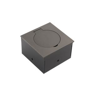 Sistemas de Cajas de Piso para Cableado y Datos de Acero Inoxidable Cromado, Cajas de Piso Elevadas con Tomas Ocultas - Product Image 3