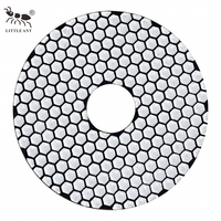 LITTLE ANT Disque abrasif multi-trous diamanté de 125 mm pour polissage à sec, tampons de polissage OEM 5 pouces 6 9 pour granit, marbre, pierre frittée