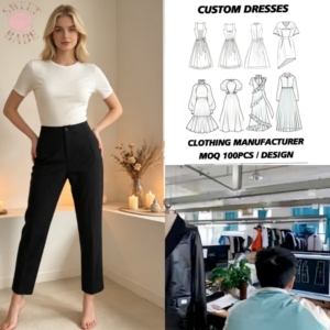 Pantalones de Mujer a Medida, Corte Ajustado, Cintura Alta, Pierna Recta, Transpirables, Minimalistas, Casuales de Oficina, Largos, Sólidos, para Primavera - Product Image 1