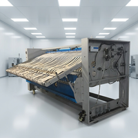Machine à plier les draps en lin électrique Yinjie pour hôtels et hôpitaux, entièrement automatique, haute vitesse, autonettoyante