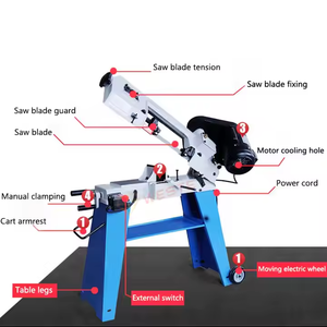 ポータブルBS-115金属切断バンドソーマシン小型手動テンションソーブレード競争力のある価格 - Product Image 2