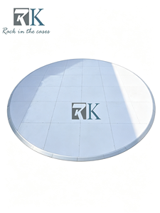 Paneles de Piso de Baile Portátiles con Espejo Blanco, Forma Personalizada, Madera Contrachapada con Marco de Aluminio, para Bodas y Eventos, Precio al por Mayor - Product Image 1
