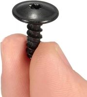 Tornillos de acero con óxido negro para carrocería de automóvil, guardabarros, parachoques, revestimiento interior del arco de rueda, protector contra salpicaduras, tornillo para cubierta del motor, Clase 8.8
