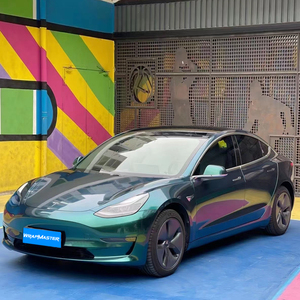 WRAPMASTER 1.52*17m Royal Green PVC Car Wrap Vinyl Glossy Metallic PET Anti-Scratch Auto Decoration <span class=keywords><strong>Roll</strong></span> Color-Changing Film - Product Image 4