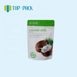 Sac d'emballage personnalisé en feuille de papier d'aluminium avec fermeture éclair debout pour poudre de lait de coco - Product Image 2