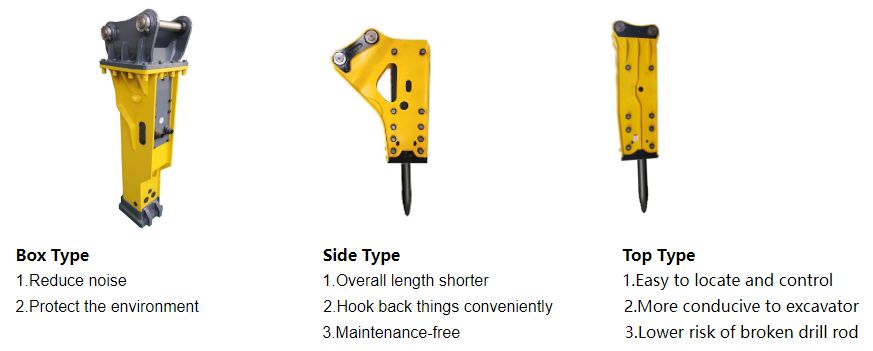 Demolition Tools Concrete Hammer Breaker For 20 Ton Excavator Hydraulic Rock Breaker