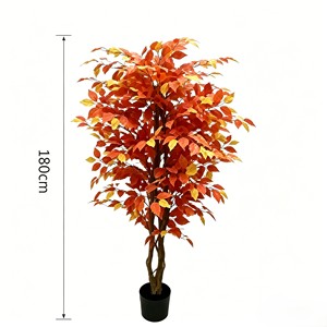 Wholesale Knock Autumn Ficus <b>Tree</b> <b>Artificial</b> Banyan Plant Detachable Modular Design Eco-Friendly Wedding Indoor/Outdoor Decor - Product Image 2