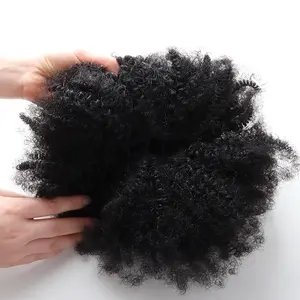 Orient Fashion 4C Textured Afro Kinky Hair Weft Natural Black Human Hair Extensions