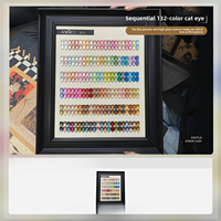 Ensemble de gel pour ongles en perles de verre 132 couleurs, effet œil de chat, gel UV magnétique éclaircissant, kit complet pour salon de manucure professionnel