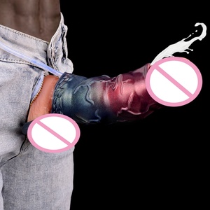 NNSX Condón con eyaculación simulada y estimulador de nudos, Funda para pene, Extensor de pene, Funda para el pene, Anillo para el pene, Dildo hueco para parejas - Product Image 1