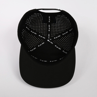 Casquettes Snapback Unisexe Personnalisées OEM à 7 Panneaux en Polyester avec Logo Brodé 3D, Visière Plate, Style Sport Hip Hop, Trous Perforés Découpés au Laser