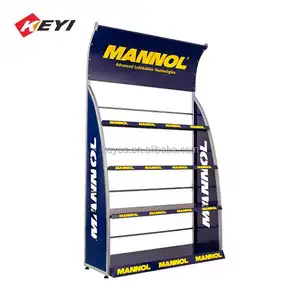 Wholesale Customized Multilayer Metal Automobile Motor Oil Stand / Lubricate Oil Display Rack