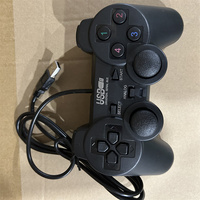 Manette de jeu filaire USB avec double moteur de vibration, câble USB de 1,5 m, contrôleur de jeu pour ordinateur de bureau, ordinateur portable, joystick filaire USB