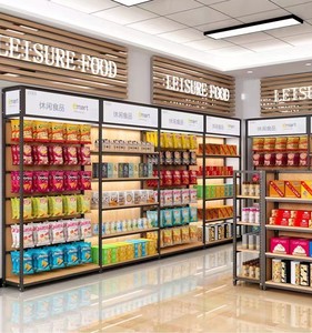 Escaparate de madera Tienda Exhibición Estantes Supermercado Estantería Vitrina Tienda minorista - Product Image 4