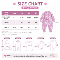 Romper Rajut Bunga 100% Katun untuk Bayi Perempuan, Lengan Panjang, Kancing Depan, Jumpsuit Musim Dingin, Pakaian Bayi, Baju Tidur Bayi Lembut