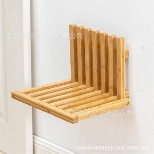 Memory Wooden Folding <b>Shoe</b> Bench <b>Wall</b> Mounted For Entryway Bathroom Foldable <b>Shoe</b> <b>Rack</b> - Product Image 3