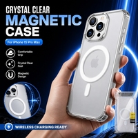 Casing Ponsel Magnetik Nirkabel Kristal Bening Kustomisasi Pabrik untuk 15 Pro Max Anti-Kuning