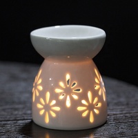 Brûleur d'encens moderne en céramique blanche, diffuseur d'huiles essentielles, porte-encens pour huiles essentielles, décoration d'intérieur