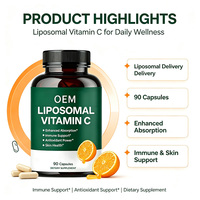 Capsules de Vitamine C Liposomale 90 unités Complément Alimentaire Formule de Soutien Immunitaire