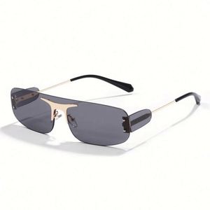 Gafas de Sol Cuadradas de Aleación Modernas y a la Moda 2022, Lentes de Una Pieza con Protección UV400, Sin Montura, para Hombre y Mujer - Product Image 5